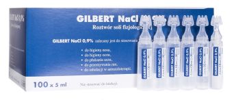 Sól fizjol. NaCl 0,9% 5ml do płukania oka 100 szt.