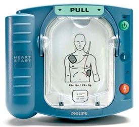 Defibrylator AED PHILIPS HS1 ze skrzynką PELI