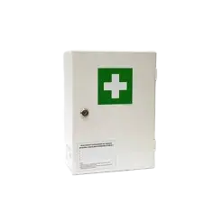 Apteczka ścienna metalowa z wyposażeniem DIN 13157