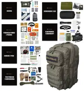 Plecak ewakuacyjny z wyposażeniem SAFEBAG MAX - oliwkowy - 3
