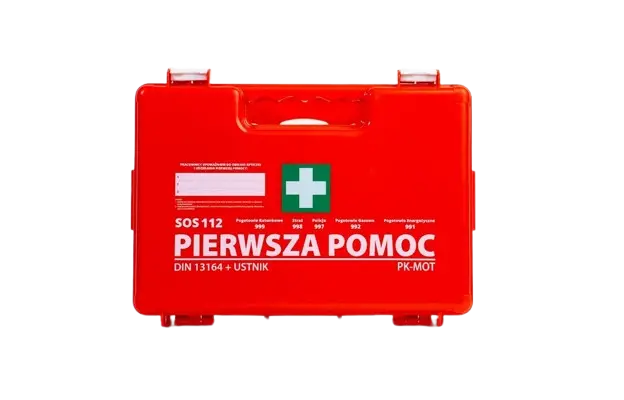 Przenośna apteczka ze stelażem K13 DIN 13164+