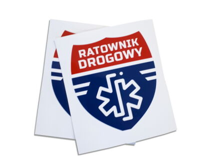 Naklejka RATOWNIK DROGOWY - zewnętrzna