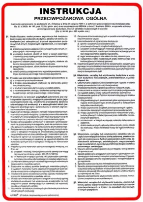 Instrukcja BHP przeciwpożarowa ogólna