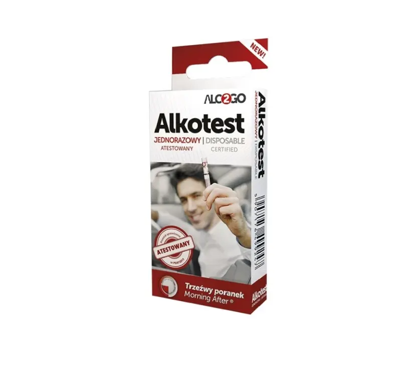 Alkotest jednorazowy ALCO2GO