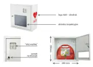 Gablota na defibrylator AED z alarmem dźwiękowym - 2