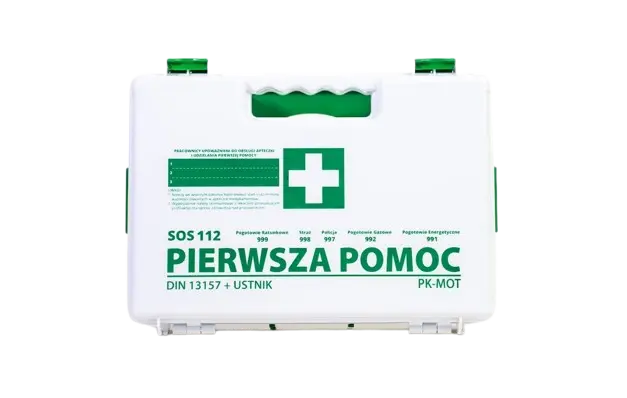 Przenośna apteczka ze stelażem K13 DIN 13157+