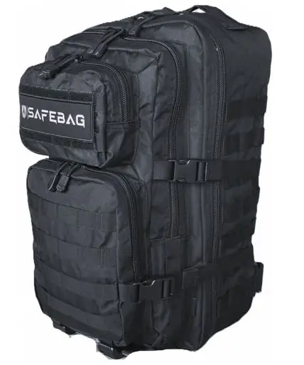 Plecak ewakuacyjny z wyposażeniem SAFEBAG OPTI - czarny