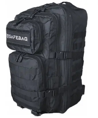 Plecak ewakuacyjny z wyposażeniem SAFEBAG OPTI - czarny