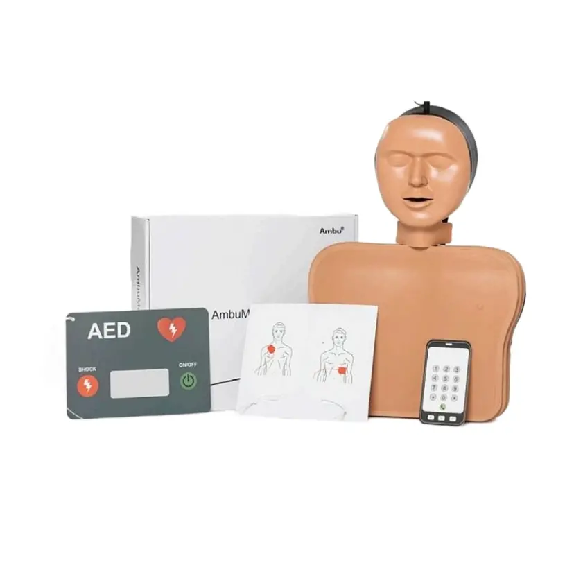 AMBUMAN SCHOOL - podstawowy manekin BLS / AED