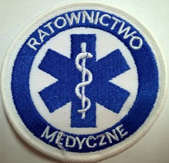 Naszywka RATOWNICTWO MEDYCZNE haft okrągła